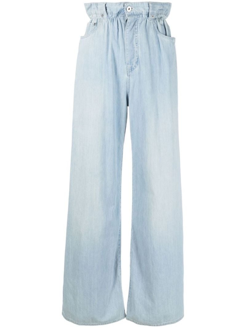 Blue Chambray Paperbag Waist Jeans