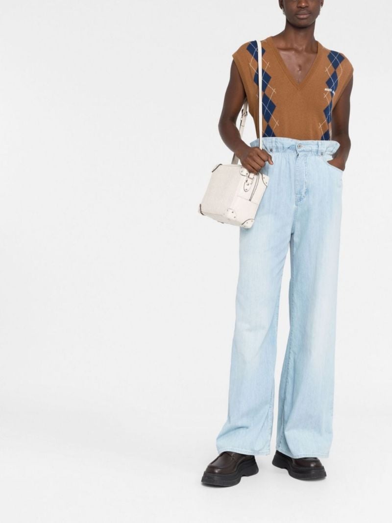 Blue Chambray Paperbag Waist Jeans