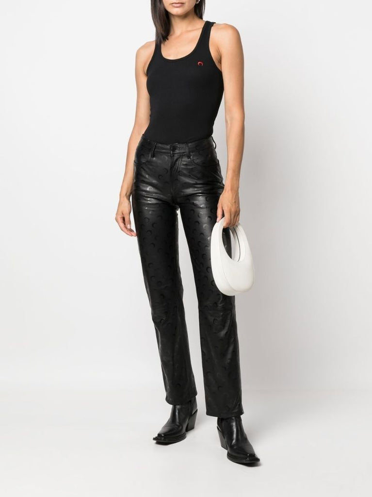 Black Crescent Moon Organic Cotton Tank Top