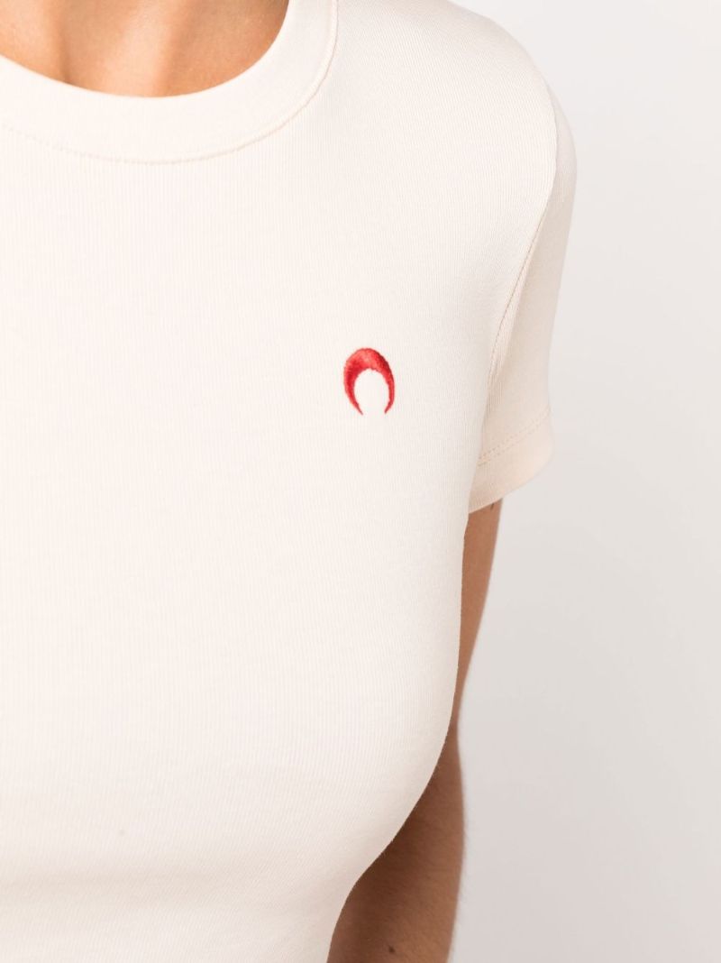 Neutral Wee Ribbed Organic Cotton T-shirt