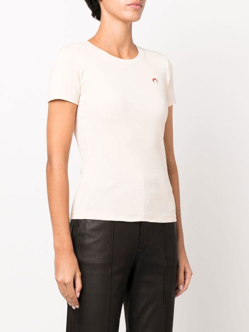 Neutral Wee Ribbed Organic Cotton T-shirt