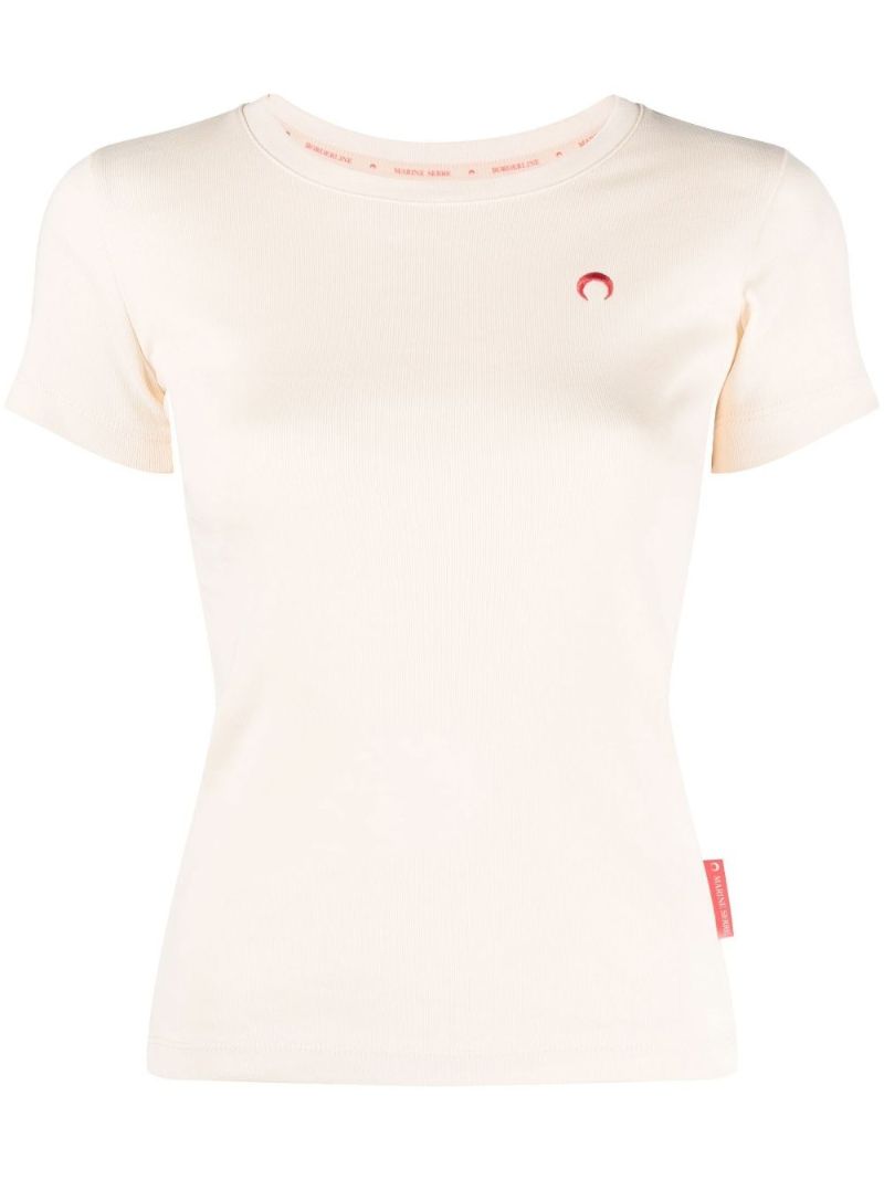 Neutral Wee Ribbed Organic Cotton T-shirt