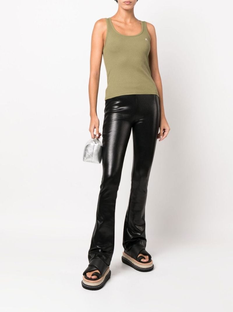 Green Scoop Neck Organic Cotton Tank Top