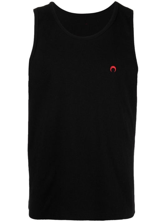 Black Crescent Moon Organic Cotton Tank Top