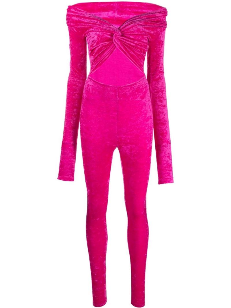 Pink Kendall Off-the-shoulder Jumpsuit