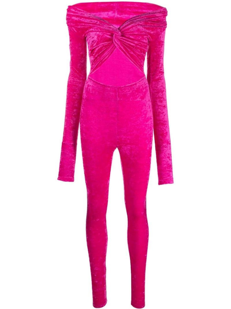 Pink Kendall Off-the-shoulder Jumpsuit