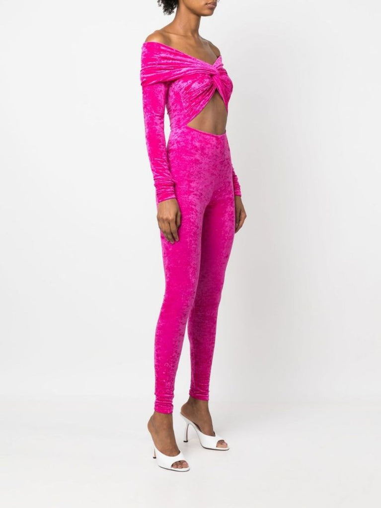 Pink Kendall Off-the-shoulder Jumpsuit