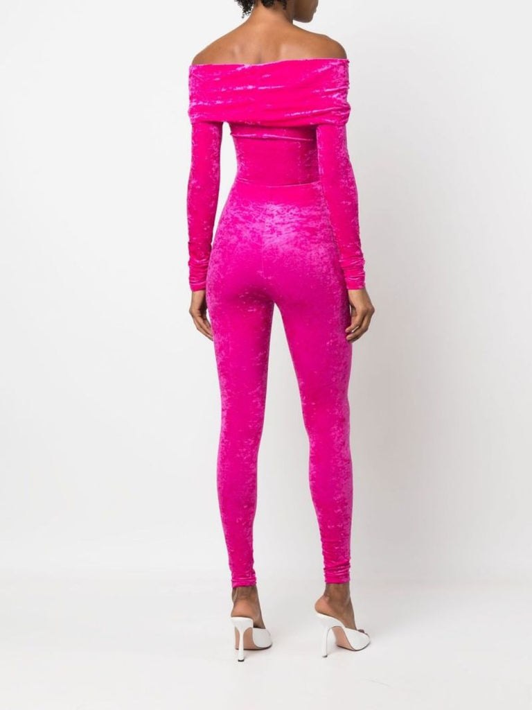 Pink Kendall Off-the-shoulder Jumpsuit