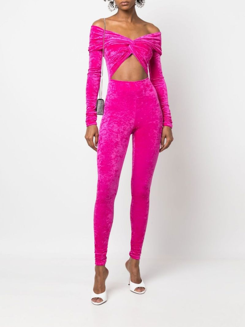 Pink Kendall Off-the-shoulder Jumpsuit