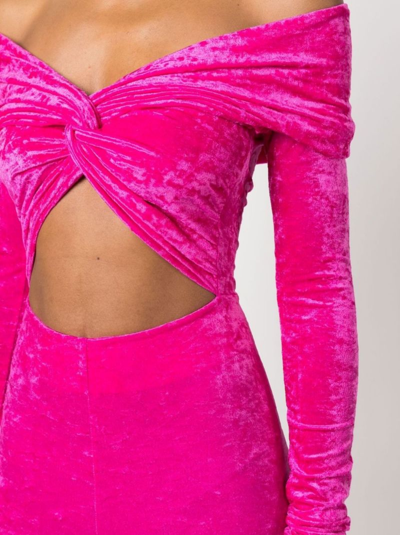 Pink Kendall Off-the-shoulder Jumpsuit