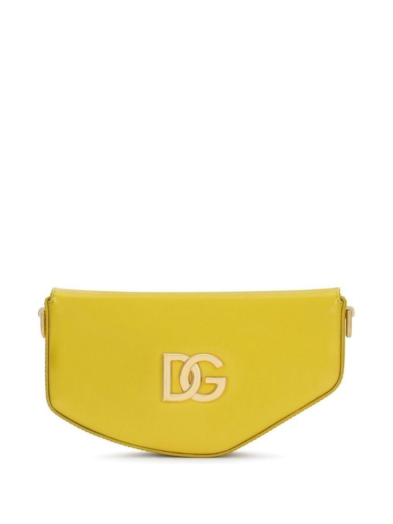 Yellow Bella Leather Crossbody Bag