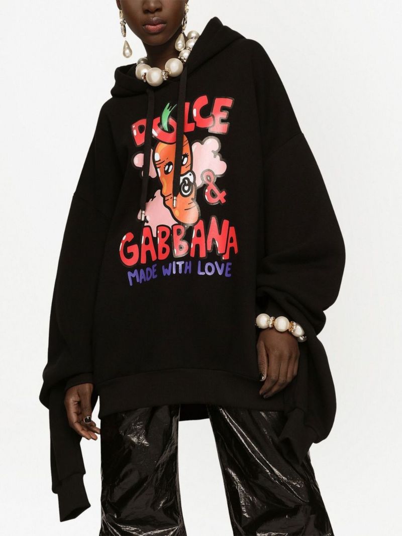 X Gianpiero DÃ¢â_x0082_¬â_x0084_¢alessandro Black Graphic Print Hoodie