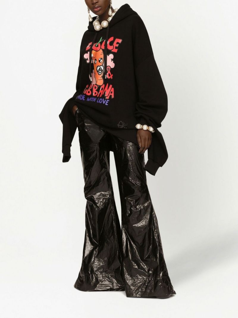 X Gianpiero DÃ¢â_x0082_¬â_x0084_¢alessandro Black Graphic Print Hoodie