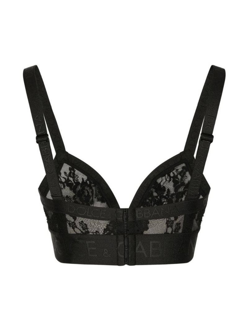 Black Lace Triangle Bra