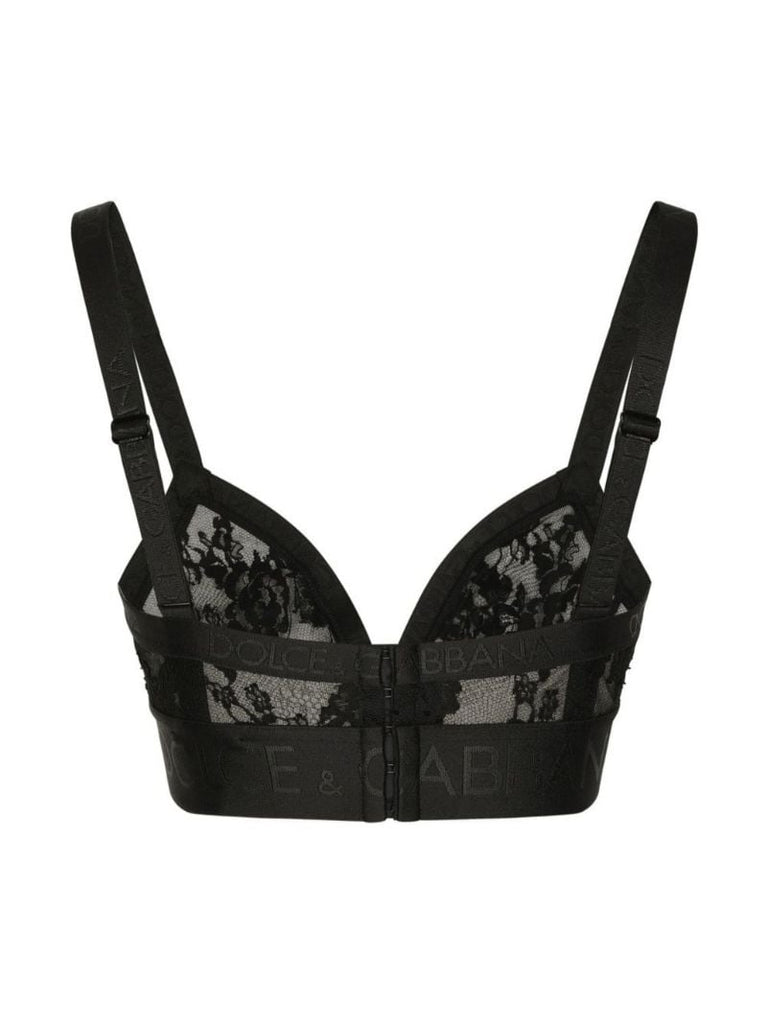 Black Lace Triangle Bra