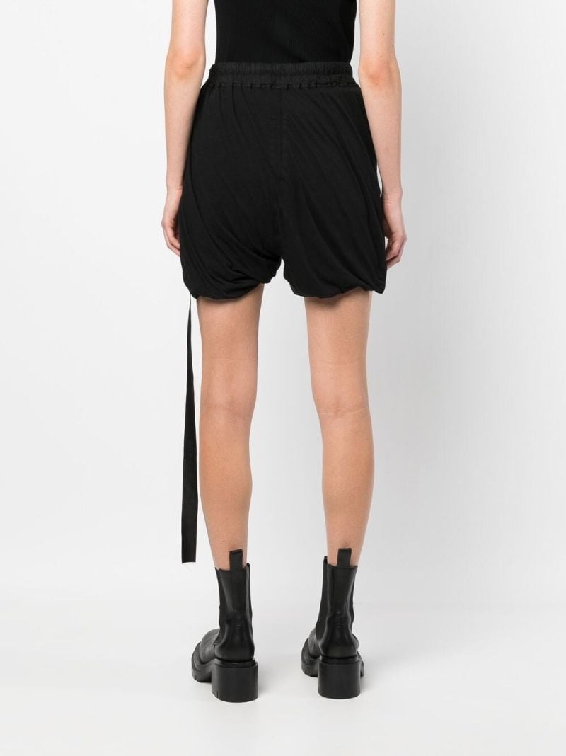 Black Phleg Cotton Drawstring Shorts