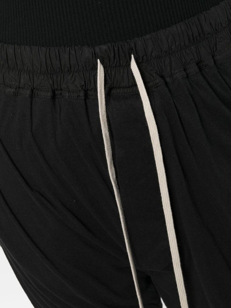 Black Phleg Cotton Drawstring Shorts