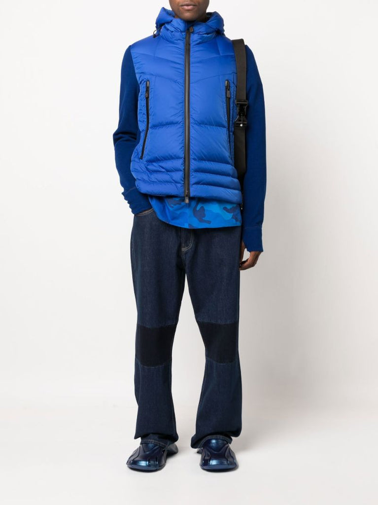 Blue Zip-up Padded Jacket