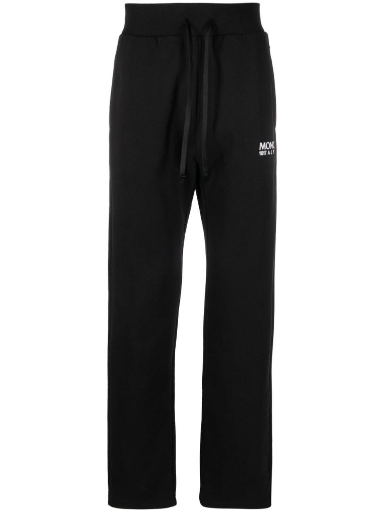 X 1017 Alyx 9sm Black Logo Print Track Pants