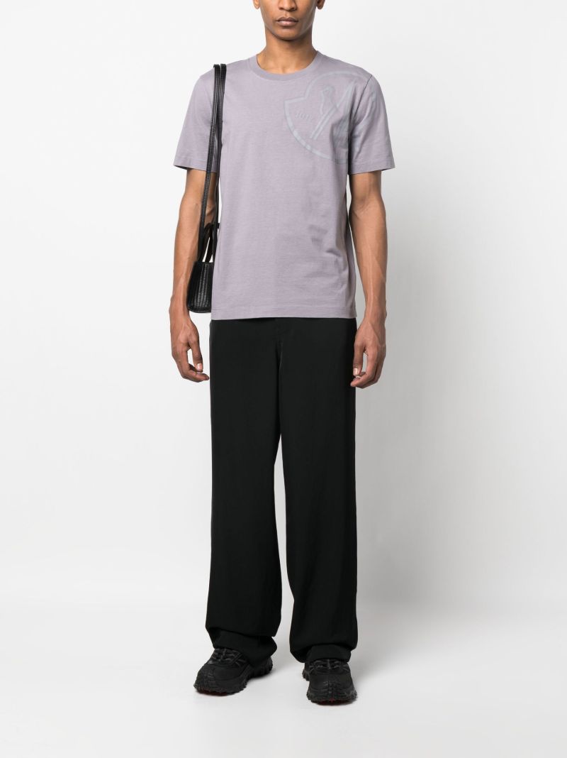 X 1017 Alyx 9sm Grey Cotton Logo Print T-shirt