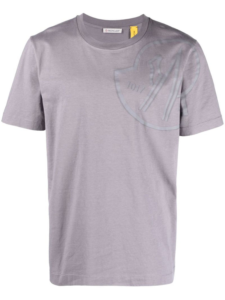 X 1017 Alyx 9sm Grey Cotton Logo Print T-shirt