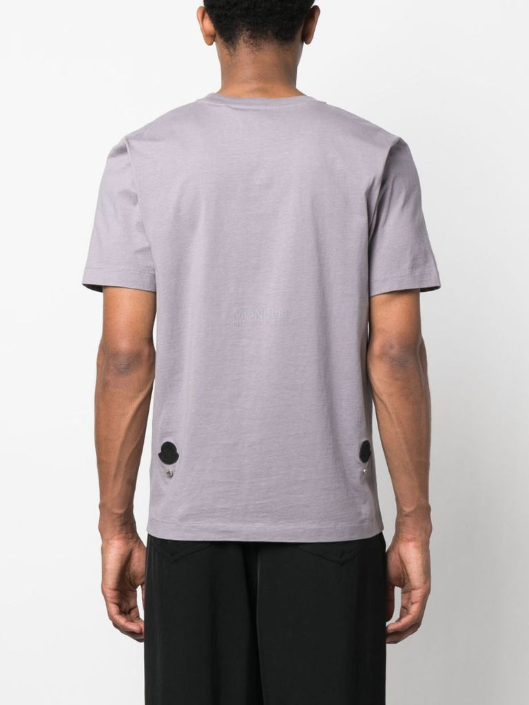 X 1017 Alyx 9sm Grey Cotton Logo Print T-shirt