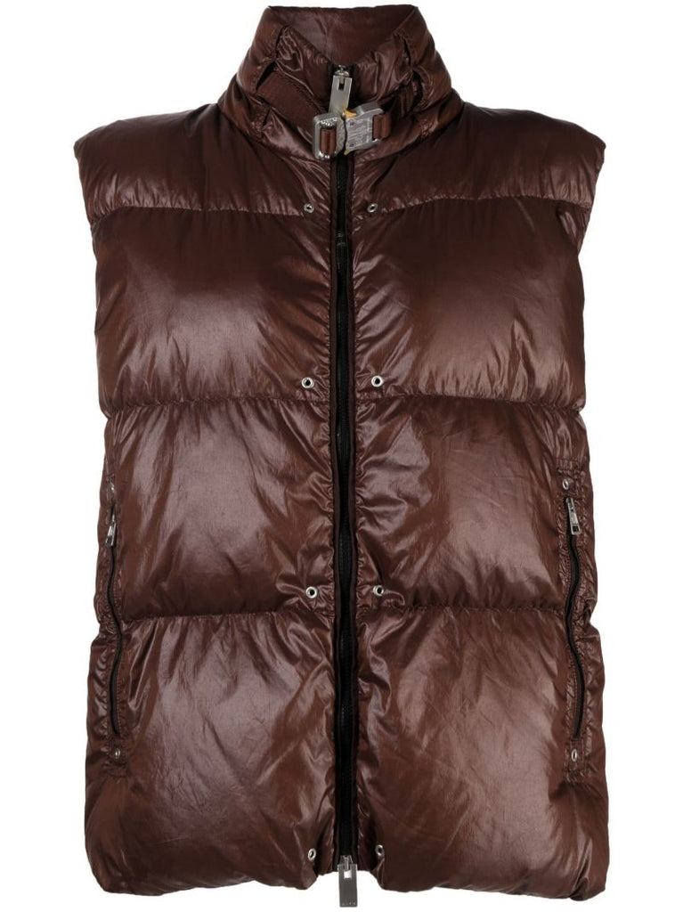 X 1017 Alyx 9sm Brown Islot Puffer Gilet
