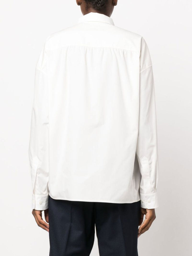 White Cotton Wrap Shirt