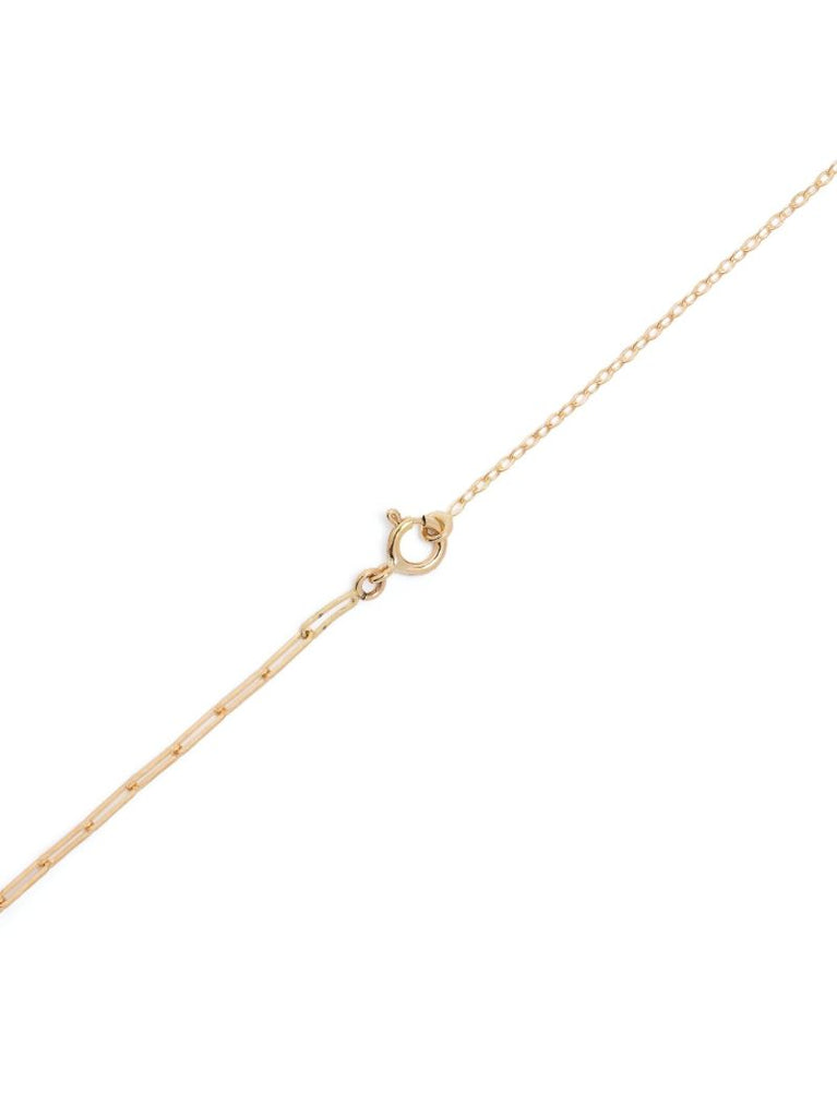 18k Yellow Gold Solitaire Emerald Necklace