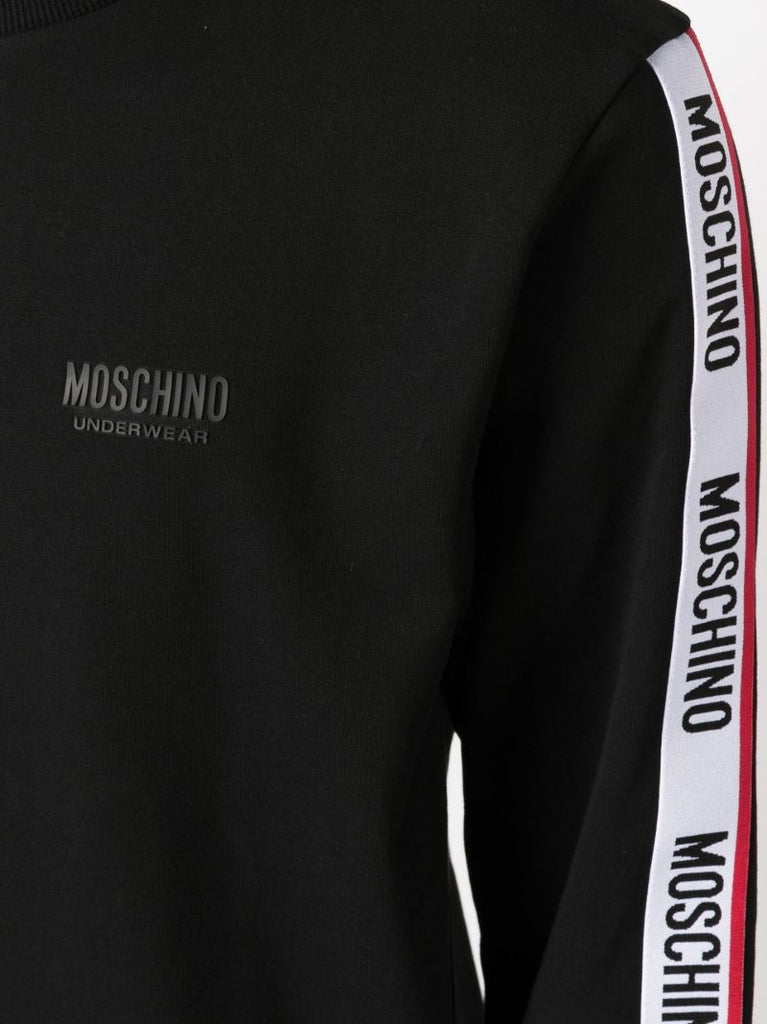Black Logo Tape Cotton Sweatshirt