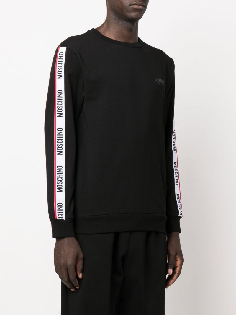 Black Logo Tape Cotton Sweatshirt