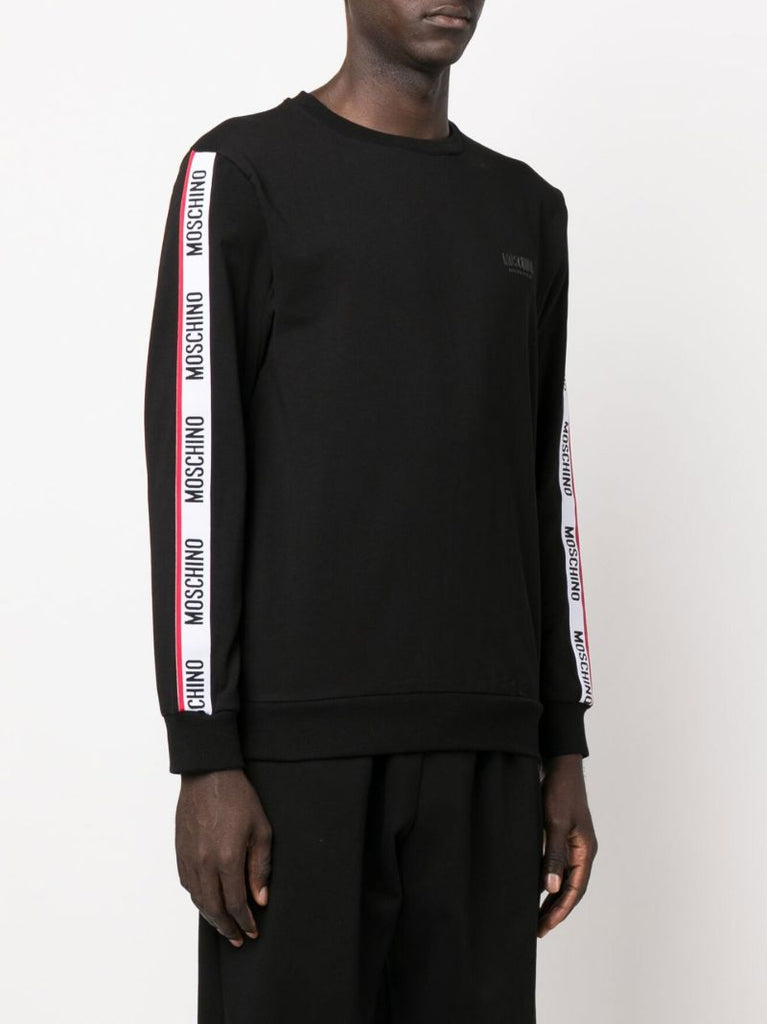 Black Logo Tape Cotton Sweatshirt