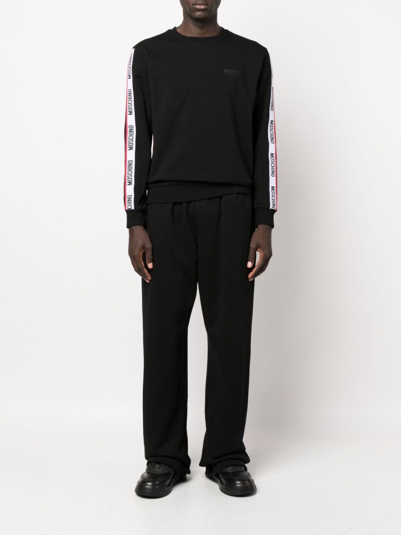 Black Logo Tape Cotton Sweatshirt