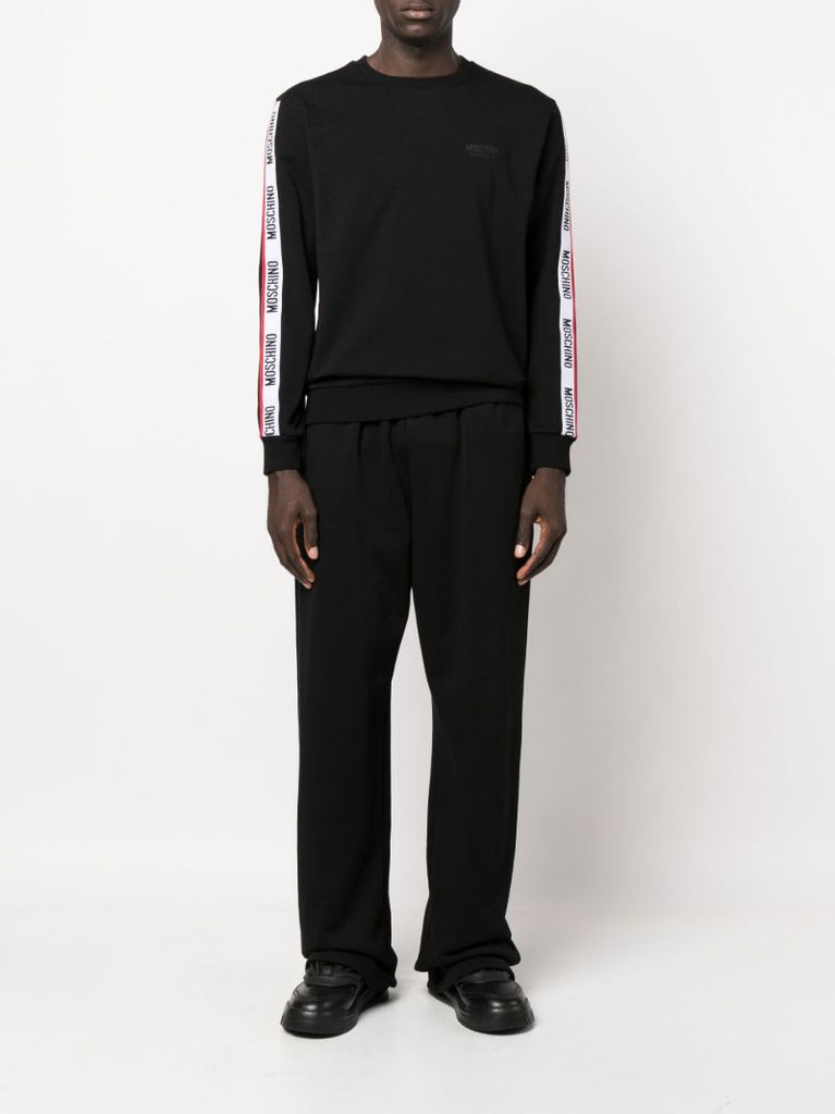 Black Logo Tape Cotton Sweatshirt