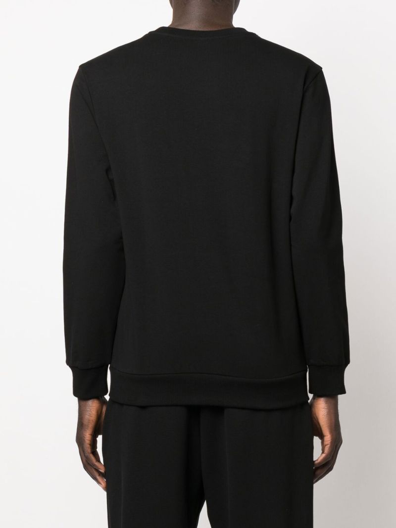 Black Logo Tape Cotton Sweatshirt
