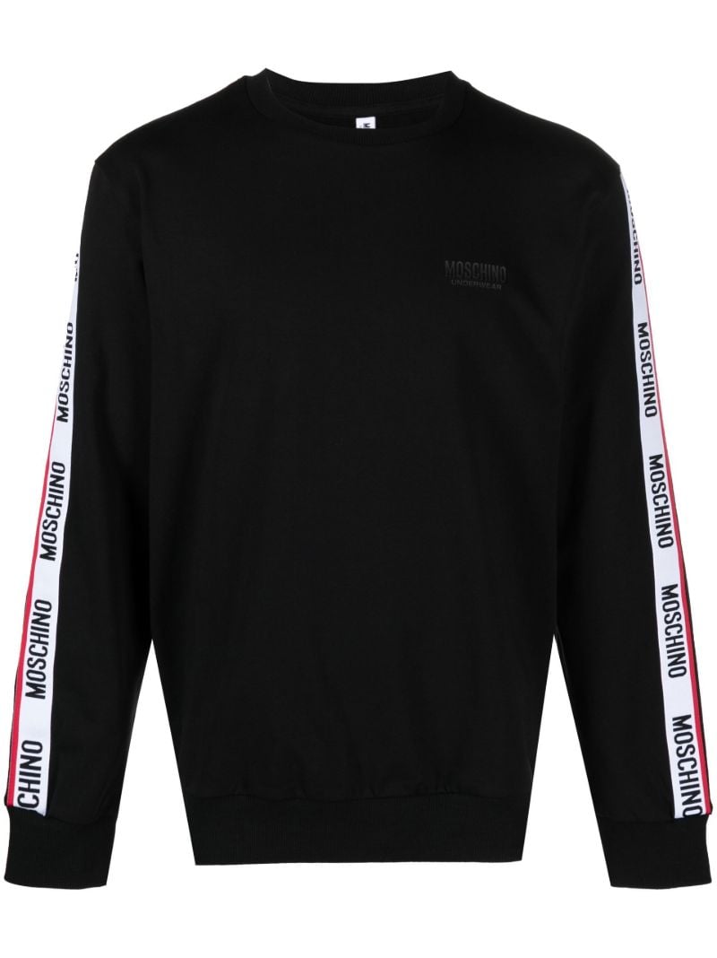 Black Logo Tape Cotton Sweatshirt