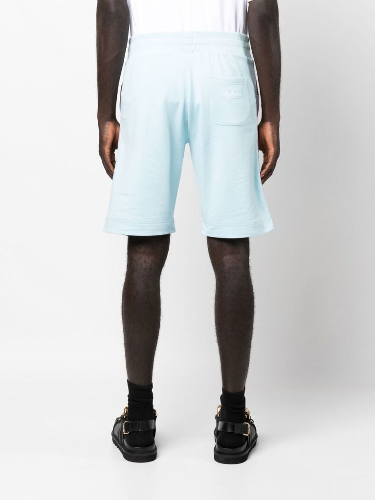 Blue Logo Tape Cotton Track Shorts