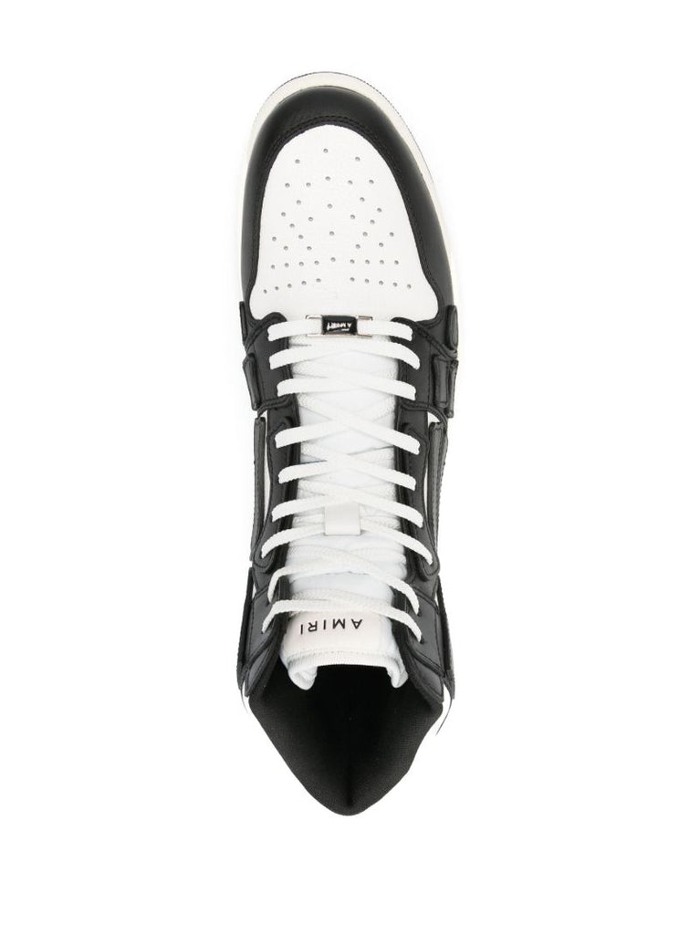 Black Skel High-top Leather Sneakers