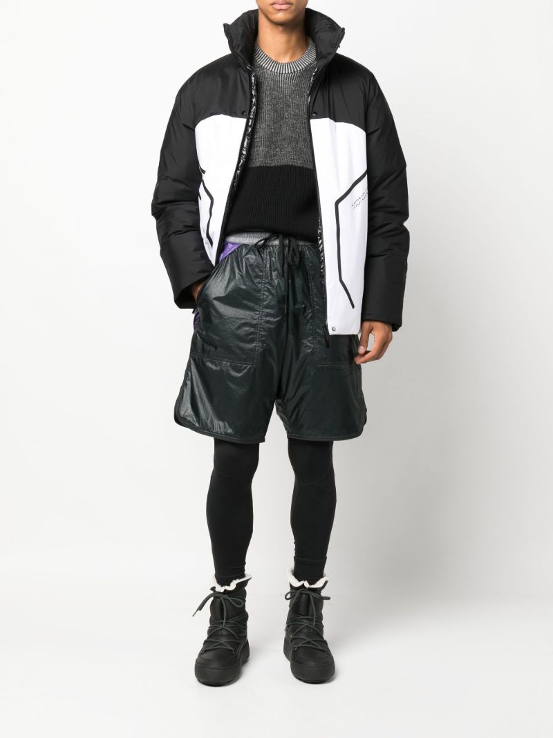 Black Colourblock Track Shorts