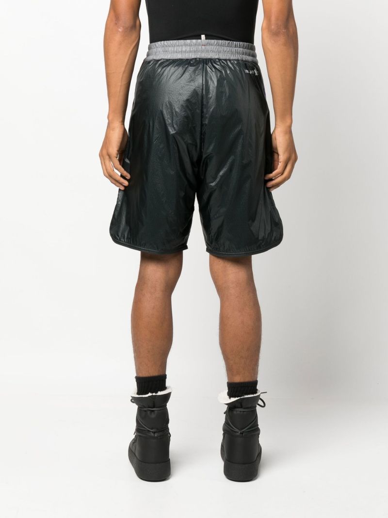 Black Colourblock Track Shorts