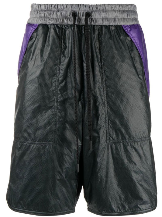 Black Colourblock Track Shorts