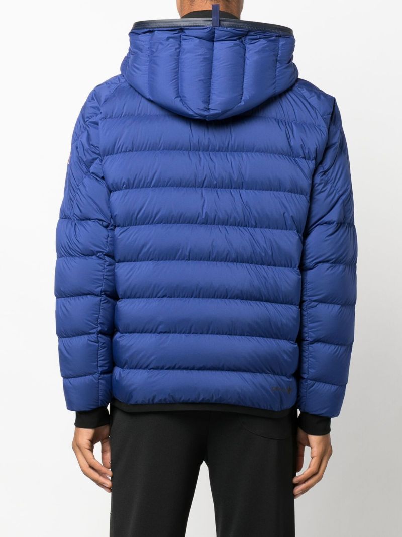 Blue Barnave Hooded Quilted Jacket