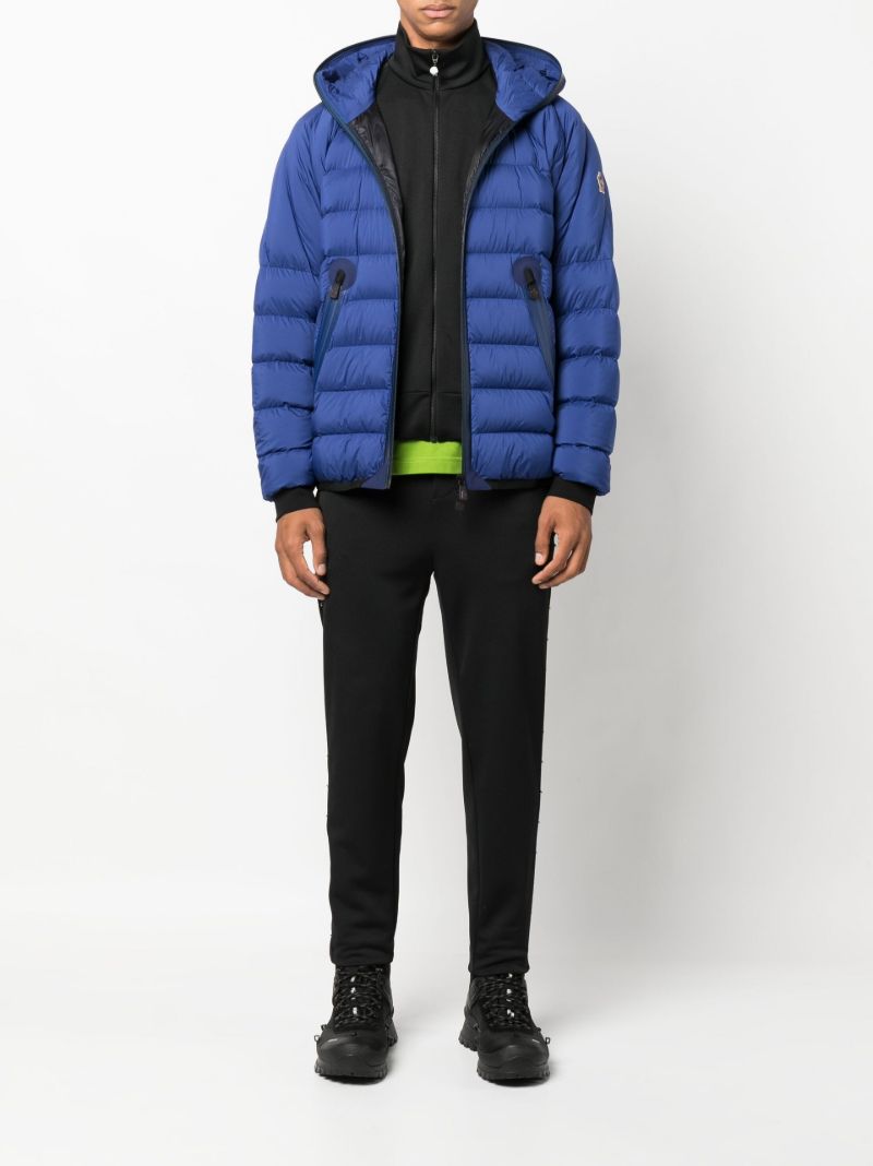Blue Barnave Hooded Quilted Jacket