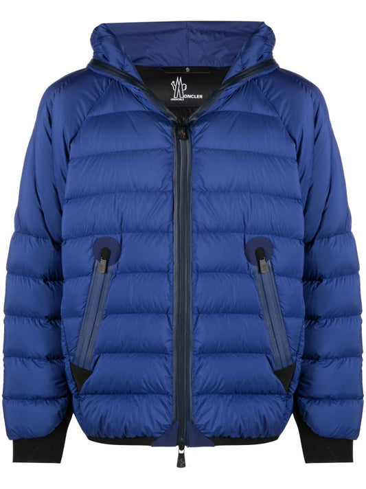Blue Barnave Hooded Quilted Jacket