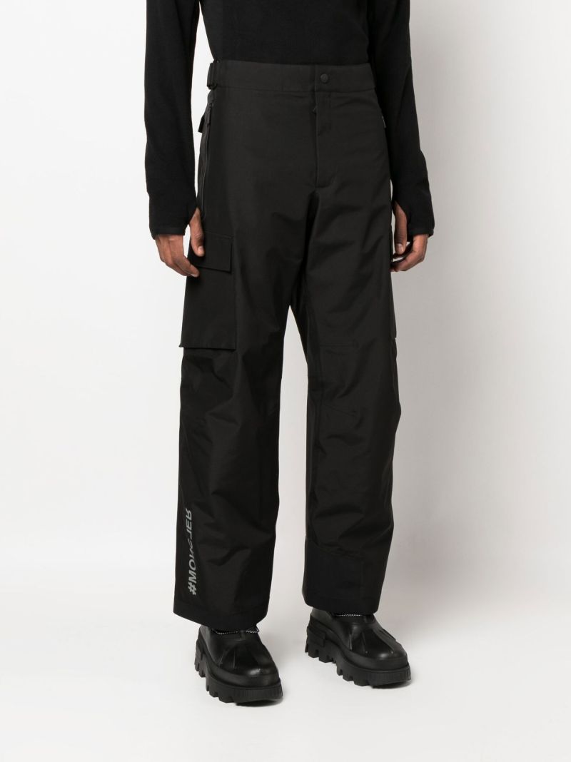 Black Cargo Pocket Ski Trousers