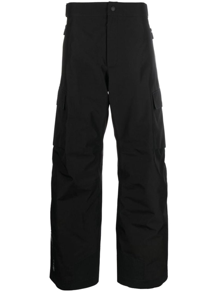 Black Cargo Pocket Ski Trousers