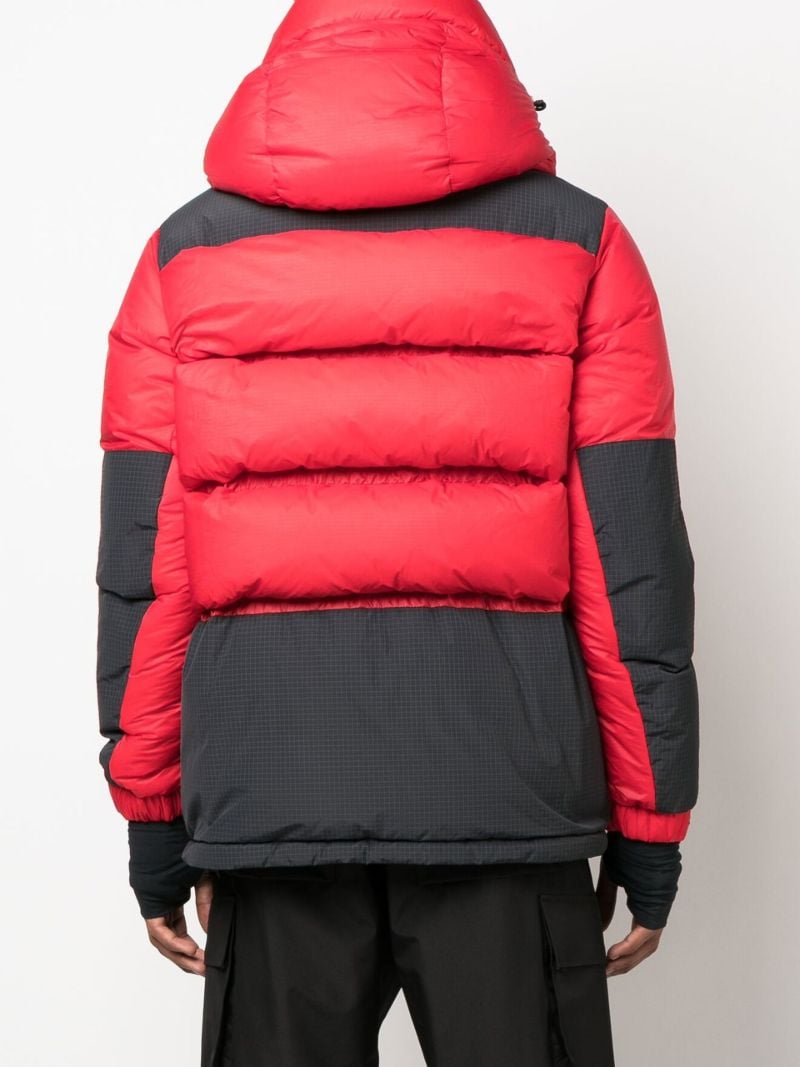 Red Printed Puffer Jacket