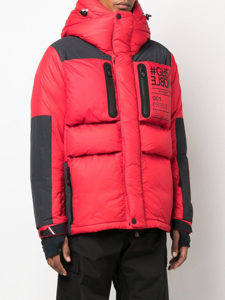 Red Printed Puffer Jacket