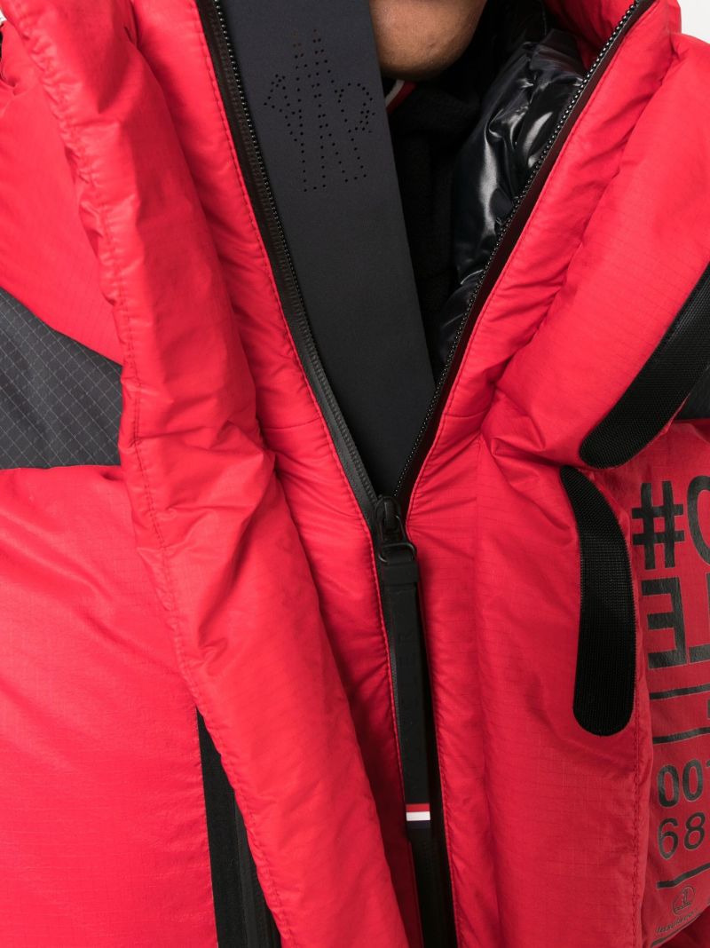 Red Printed Puffer Jacket