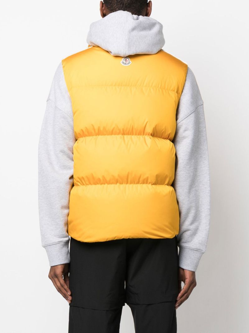 X Palm Angels Yellow Padded Gilet